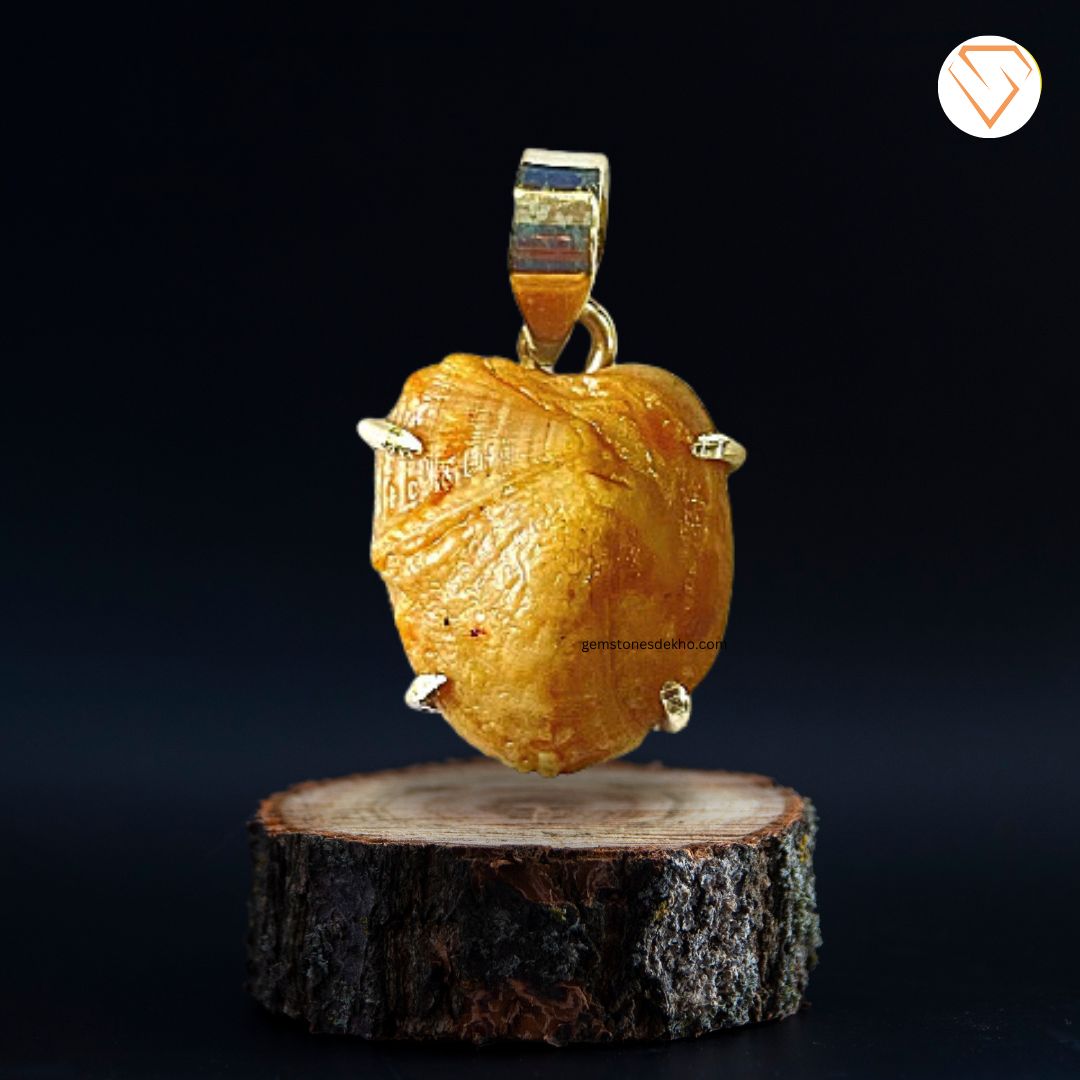 Brown Machmani Stone Pendant